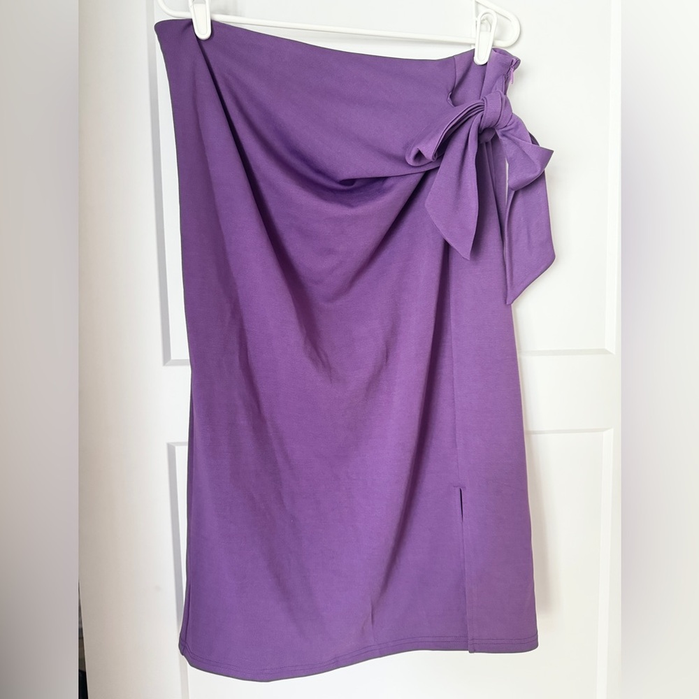 Kate Kasin Purple Pencil Skirt